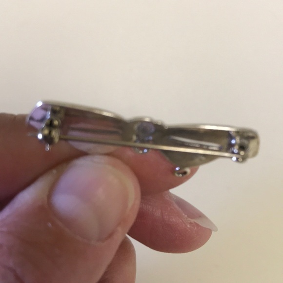 Sterling silver charm holder/pin - Picture 2 of 4